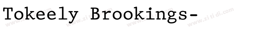 Tokeely Brookings字体转换
